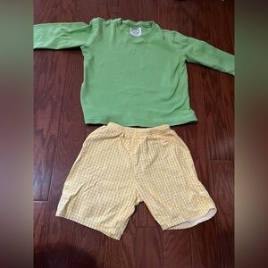 Kids Green and Yellow Matching Set